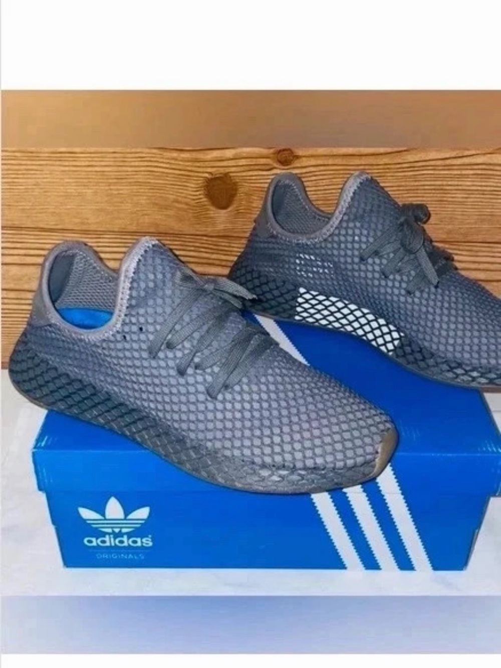 Adidas Deerupt Runner CQ2627 Gray Men’s Sneakers Size 10.5